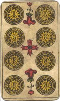 I - I Tarot - ǮҰ - Eight Of Pentacles