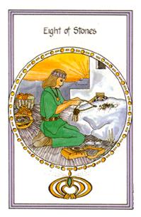 Ůҽ - Medicine Woman Tarot - ǮҰ - Eight Of Pentacles