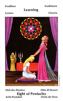 Űֿ - Barbara Walker Tarot - ǮҰ - Eight Of Pentacles