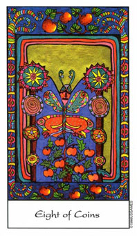 ý - Tarot of the Trance - ǮҰ - Eight Of Pentacles