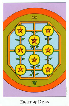  - Tarot Of The Sephiroth - ǮҰ - Eight Of Pentacles