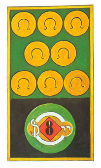 岼˹ - Papus Tarots - ǮҰ - Eight Of Pentacles