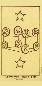 ˣUSG - Egyptian Tarot - ǮҰ - Eight Of Pentacles