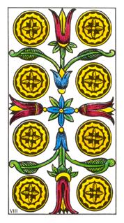  - Classic Tarot - ǮҰ - Eight Of Pentacles