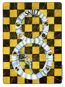  - Gill Tarot - ǮҰ - Eight Of Pentacles