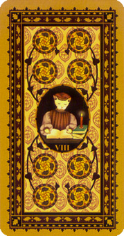 è - Medieval Cat Tarot - ǮҰ - Eight Of Pentacles