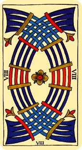  - Marseilles Tarot -  - Eight Of Swords