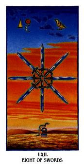  - Ibis Tarot -  - Eight Of Swords