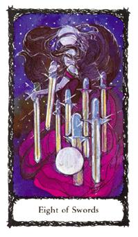 ʥõ - Sacred Rose Tarot -  - Eight Of Swords