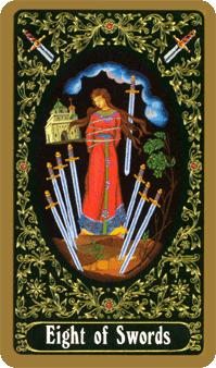  - Russian Tarot -  - Eight Of Swords