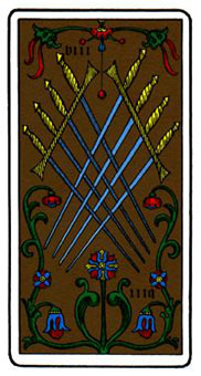 ˹ - Oswald Wirth Tarot -  - Eight Of Swords