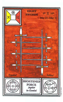 ħʽ - Tarot Of Ceremonial Magic -  - Eight Of Swords