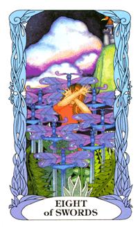 ¹⻨԰ - Moon Garden Tarot -  - Eight Of Swords