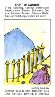 ѧ - Starter Tarot -  - Eight Of Swords