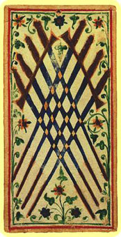 ˹ - Visconti Sforza Tarot -  - Eight Of Swords
