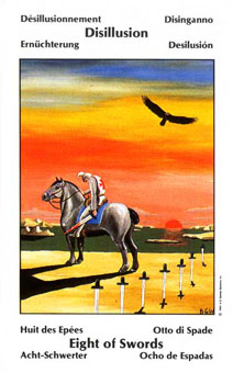 Űֿ - Barbara Walker Tarot -  - Eight Of Swords