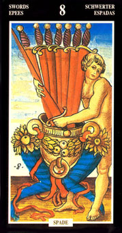  - Illuminate Ancient Tarots -  - Eight Of Swords