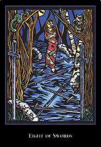 羫 - The World Spirit Tarot -  - Eight Of Swords