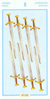 ƽ - Tarots Of The Golden Dawnt -  - Eight Of Swords