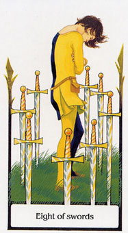 ž - Tarot Of The Old Path -  - Eight Of Swords