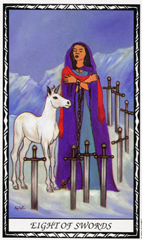  - Unicorn Tarot -  - Eight Of Swords