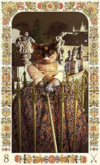 ˲è - Baroque Bohemian Cats Tarot -  - Eight Of Swords