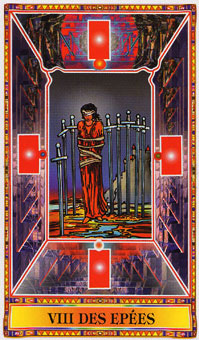 ʯΰ - Diamond Tarot -  - Eight Of Swords