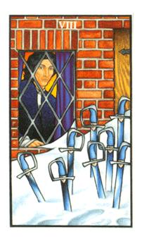 ŵ - Connolly Tarot -  - Eight Of Swords