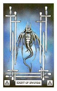  - Dragon Tarot -  - Eight Of Swords