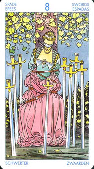 ʥ׳ΰ - Universal Waite Tarot -  - Eight Of Swords