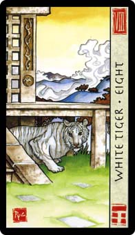 ˮ - Feng Shui Tarot -  - Eight Of Swords