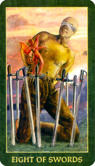 䴫˵ - Folklore Tarot -  - Eight Of Swords