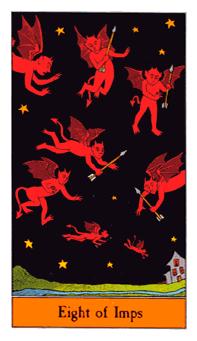 ʥ - Halloween Tarot - ȨȰ - Eight Of Wands