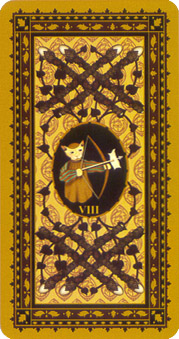 è - Medieval Cat Tarot - ȨȰ - Eight Of Wands