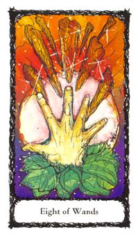 ʥõ - Sacred Rose Tarot - ȨȰ - Eight Of Wands