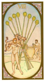 ո - Renaissance Tarot - ȨȰ - Eight Of Wands