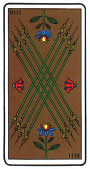 ˹ - Oswald Wirth Tarot - ȨȰ - Eight Of Wands