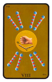 Ů - Tarot of the Witches - ȨȰ - Eight Of Wands