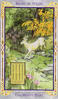 ɪ - Legend Arthurian Tarot - ȨȰ - Eight Of Wands