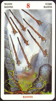  - Celtic Tarot - ȨȰ - Eight Of Wands