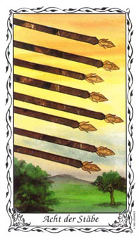 ޵ - Das Hudes Tarot - ȨȰ - Eight Of Wands