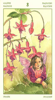 ֮ - The Spirit Of Flowers Tarot - ȨȰ - Eight Of Wands