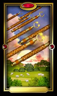 Ѥ - Gilded Tarot - ȨȰ - Eight Of Wands