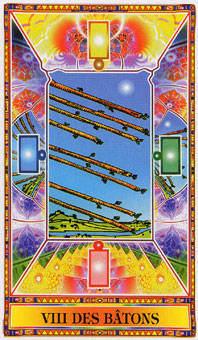 ʯΰ - Diamond Tarot - ȨȰ - Eight Of Wands