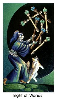 è - Cat People Tarot - ȨȰ - Eight Of Wands