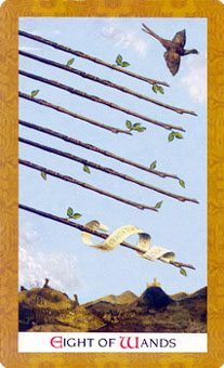 ƽʱ - Golden Tarot - ȨȰ - Eight Of Wands