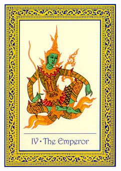 ̩ʼ - Royal Thai Tarot - ʵ - The Emperor