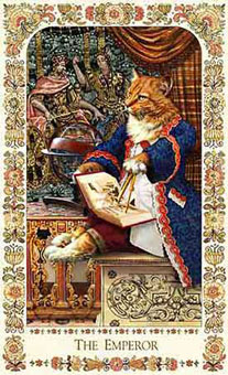 ˲è - Baroque Bohemian Cats Tarot - ʵ - The Emperor