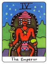  - African Tarot - ʵ - The Emperor