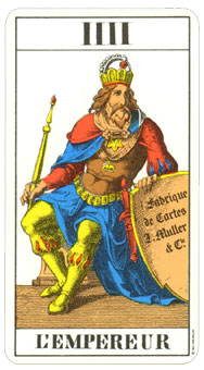 1JJʿ1974 - 1JJ Swiss Tarot 1974 - ʵ - The Emperor